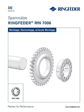 Betriebsanleitung Spannsätze RINGFEDER® RfN 7006