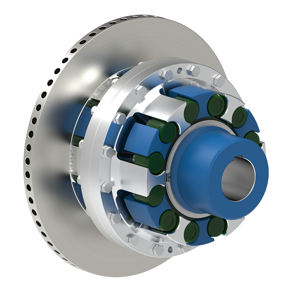 Bild Elastische Klauenkupplung mit Bremsscheibe