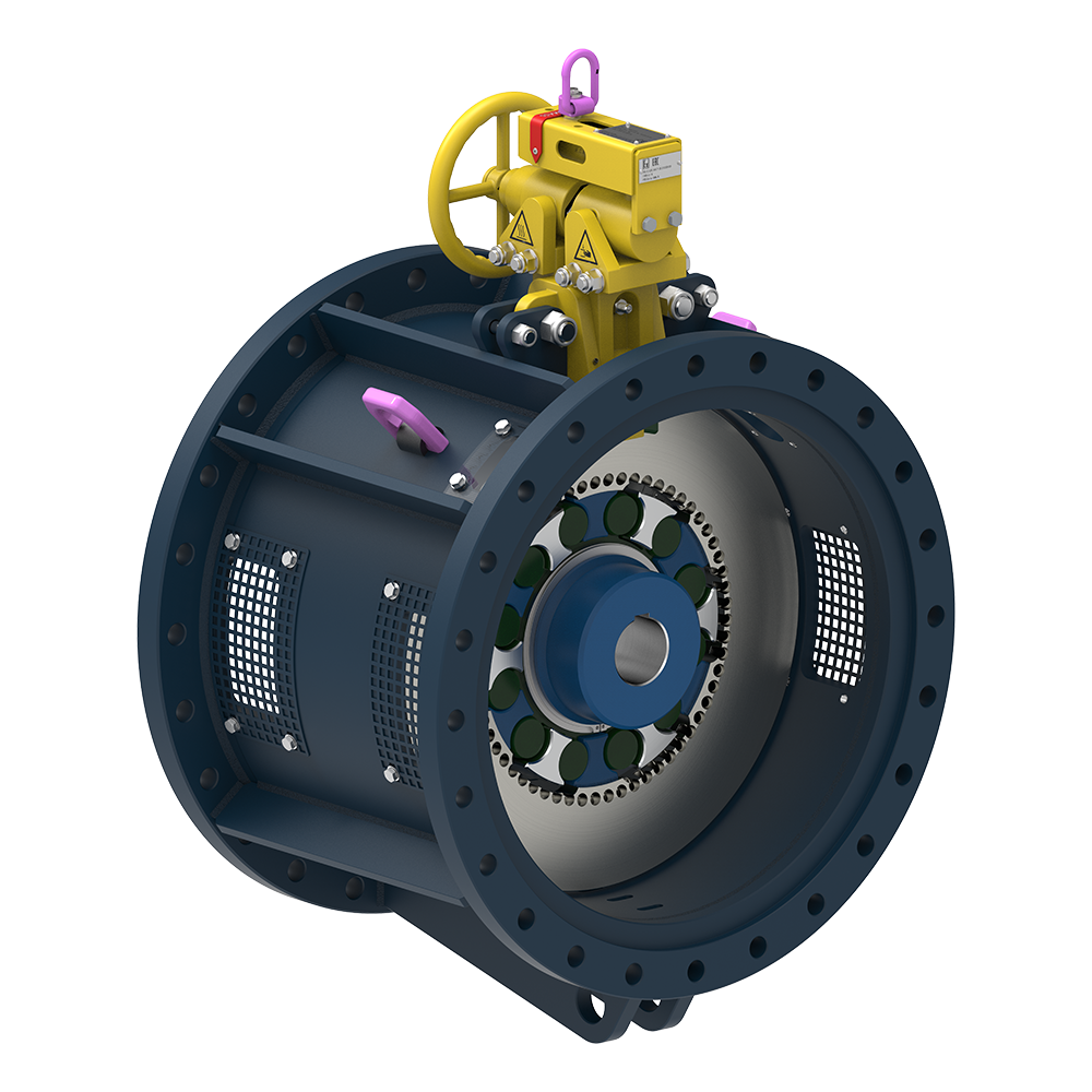 Bild Kupplungs-Brems-Systeme RINGFEDER® TZS mit Handspanneinrichtung TZC