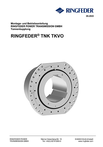 Betriebsanleitung Tonnenkupplungen RINGFEDER® TNK TKVO
