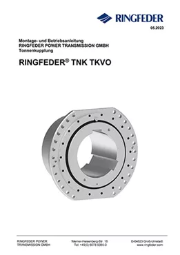 Betriebsanleitung Tonnenkupplungen RINGFEDER® TNK TKVO Betriebsanleitung Tonnenkupplungen RINGFEDER® TNK TKVO