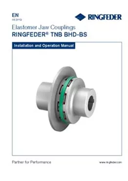 Instruction Manual Elastomer Jaw Couplings RINGFEDER® TNB BHD-BS Instruction Manual Elastomer Jaw Couplings RINGFEDER® TNB BHD-BS
