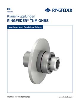Betriebsanleitung Elastische Klauenkupplungen RINGFEDER® TNM GHBS