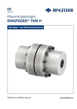 Betriebsanleitung Elastische Klauenkupplungen RINGFEDER® TNM H