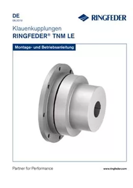 Betriebsanleitung Elastische Klauenkupplungen RINGFEDER® TNM LE Betriebsanleitung Elastische Klauenkupplungen RINGFEDER® TNM LE