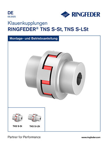 Betriebsanleitung Elastische Klauenkupplungen RINGFEDER® TNS S-St, TNS S-LSt