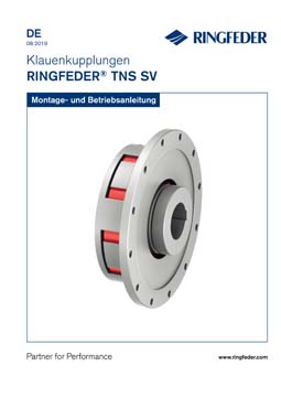 Betriebsanleitung Elastische Klauenkupplungen RINGFEDER® TNS SV