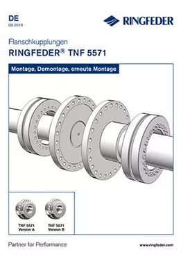 Betriebsanleitung Flanschkupplungen RINGFEDER® TNF 5571 Betriebsanleitung Flanschkupplungen RINGFEDER® TNF 5571
