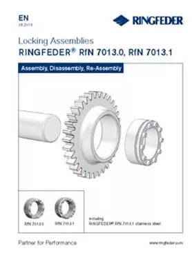 Instruction Manual Locking Assemblies RINGFEDER® RfN 7013.0, RfN 7013.1 Instruction Manual Locking Assemblies RINGFEDER® RfN 7013.0, RfN 7013.1