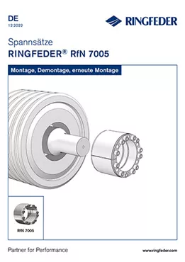 Betriebsanleitung Spannsätze RINGFEDER® RfN 7005