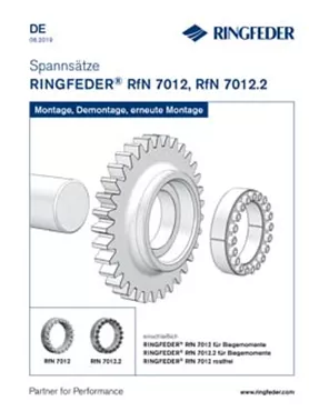 Betriebsanleitung Spannsätze RINGFEDER® RfN 7012, RfN 7012.2