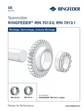 Betriebsanleitung Spannsätze RINGFEDER® RfN 7013.0, RfN 7013.1