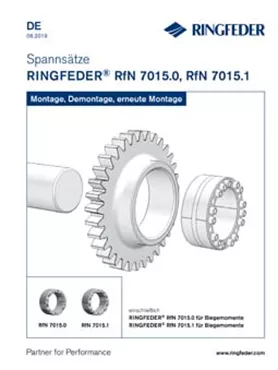 Betriebsanleitung Spannsätze RINGFEDER® RfN 7015.0, RfN 7015.1 Betriebsanleitung Spannsätze RINGFEDER® RfN 7015.0, RfN 7015.1