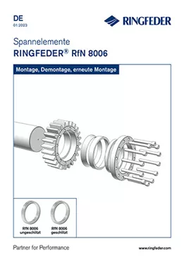 Betriebsanleitung Spannelemente RINGFEDER® RfN 8006