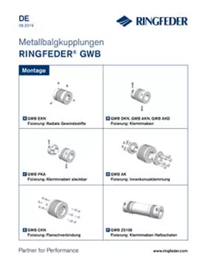 Betriebsanleitung Metallbalgkupplungen RINGFEDER® GWB
