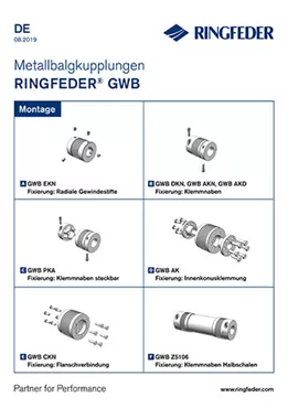 Betriebsanleitung Metallbalgkupplungen RINGFEDER® GWB Betriebsanleitung Metallbalgkupplungen RINGFEDER® GWB