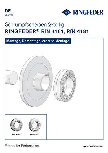 Betriebsanleitung Schrumpfscheiben RINGFEDER® RfN 4161, RfN 4181