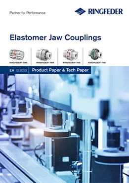 Product Paper Elastomer Jaw Couplings RINGFEDER® GWE, TNM, TNS, TNB