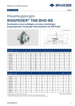 Tech Paper Elastische Klauenkupplungen RINGFEDER® TNB BHD-BS
