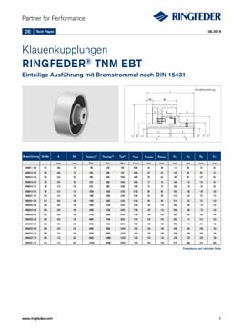 Tech Paper Elastische Klauenkupplungen RINGFEDER® TNM EBT
