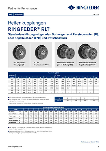 Tech Paper Reifenkupplungen RINGFEDER® RLT