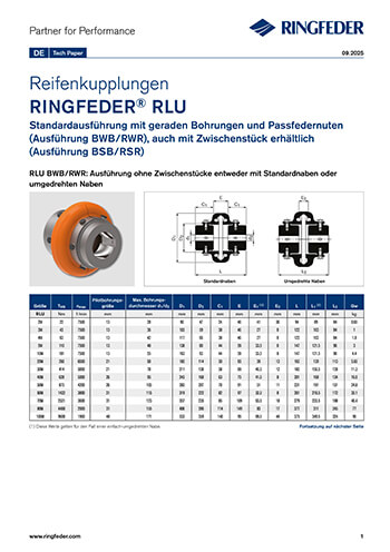 Tech Paper Reifenkupplungen RINGFEDER® RLU