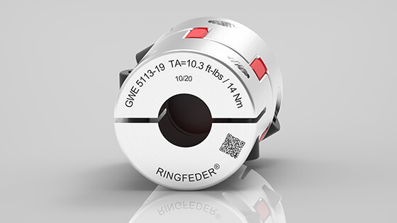 Developed in close customer cooperation, machined with maximum precision: Elastomer Jaw Couplings GWE 5113 | RINGFEDER® 