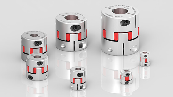 Elastomer Jaw Couplings GWE 5113 are available in seven different sizes with bore diameters ranging from 4 to 56 millimeters (0.157 to 2.205 inch) | RINGFEDER® 