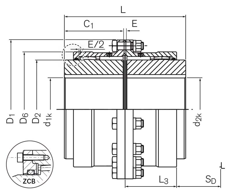 Dimensions E