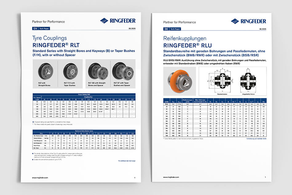 Reifenkupplungen RLT & RLU: Ihre Vorteile auf einen Blick | RINGFEDER®