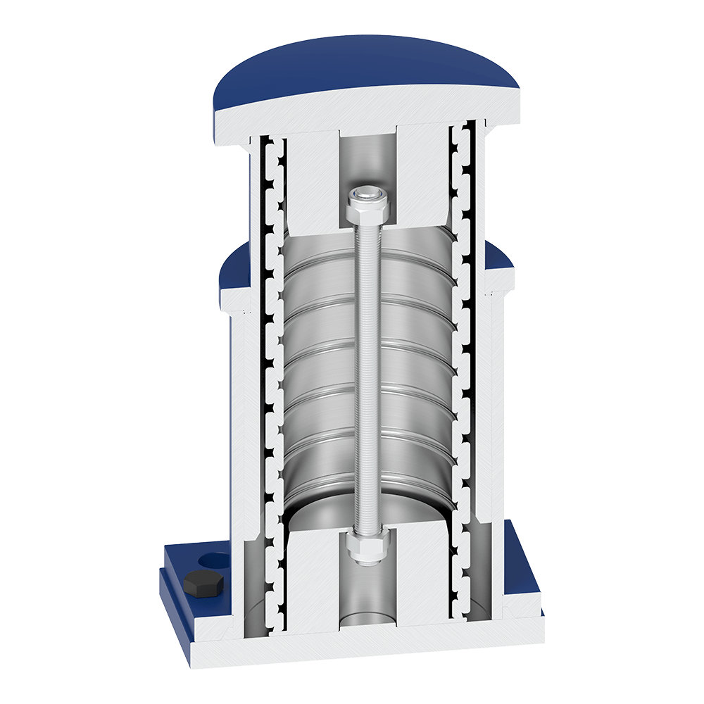 Industrial Dampers with Friction Springs | RINGFEDER®